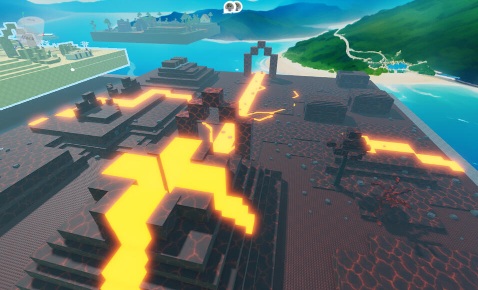 Low Poly Lava Map