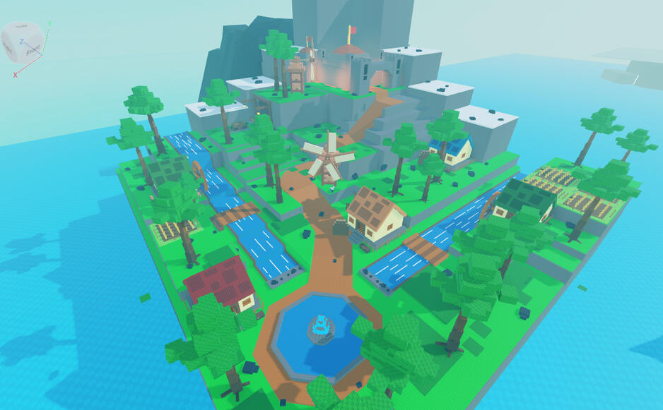 Mid Poly Studs Mountain Island Map Mid Poly Studs Mountain Island Map